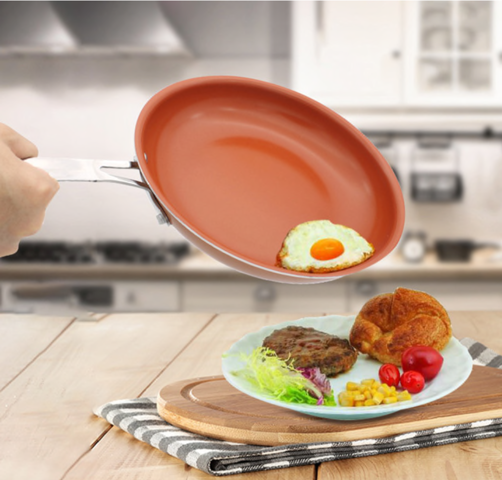 Thick Pure Copper Pan Western Food Steak Frying Pan French Red Copper  Frying Pan Can Be Customized Flat Bottom Copper Pot - AliExpress